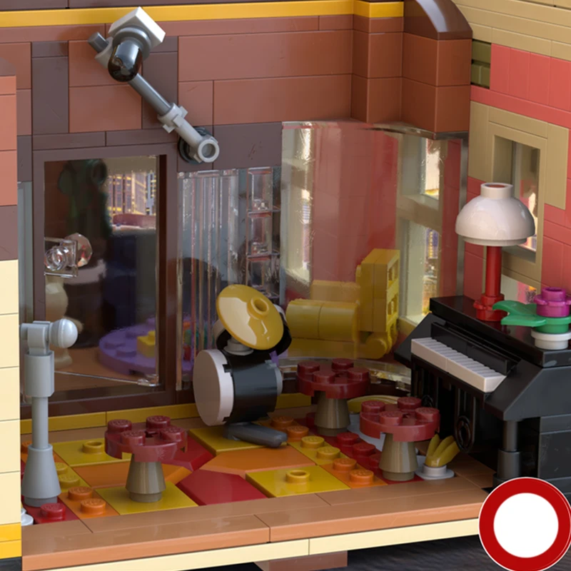 4711PCS MOC The Songstitcher Music Studio Modular Building DIY Building Blocks Set for Kids Christmas Birthday Gift