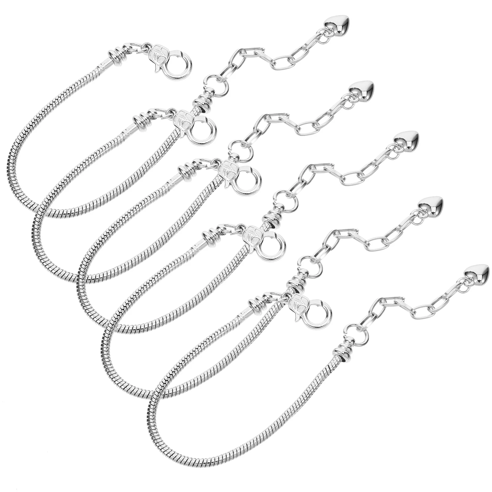 

5Pcs Metal Diy Bracelets Snake Bone Chains Women Adjustable Handcrafted Jewelry Accessories