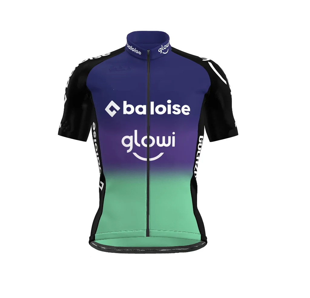 LASER CUT 2025 BALOISE GLOWI LIONS TEAM SHORT SLEEVE CYCLING JERSEY SUMMER CYCLING WEAR ROPA CICLISMO+BIB SHORTS