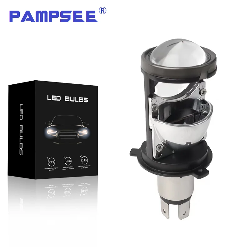 H4 LED Motorcycle Headlight Bulbs CSP Lens White 9003/HB2 Moto Hi Lo Lamp Scooter Accessories Fog Lights 12V 12000Lm MD004