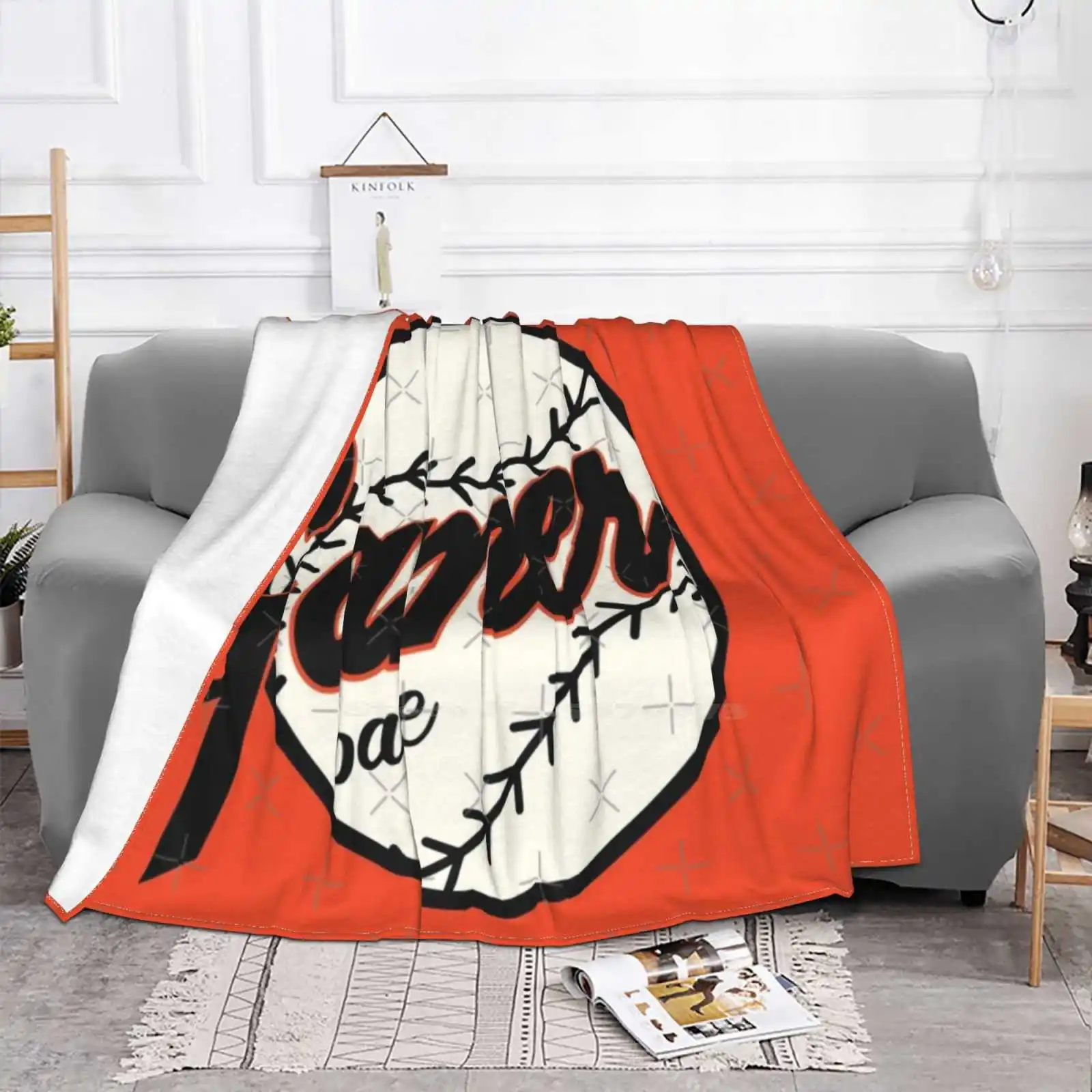 Game Baby Fashion Soft Warm Throw Blanket San Francisco Gamer Babe Sf Giants Barry Bonds Willie Mays Buster Posey Hunter Pence