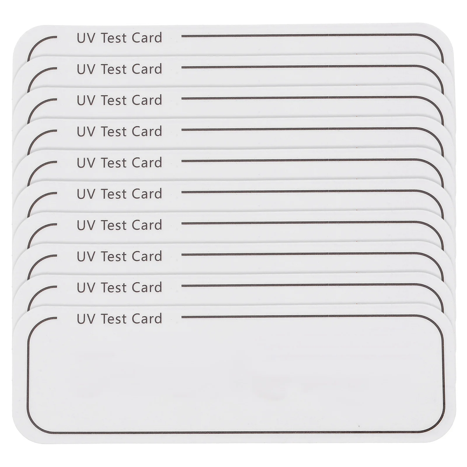 

10Pcs Uv Testing Cards Durable PVC Uv Light Test Cards for Home Cabinet Box Sterilizer Indicator Testing Tool Identifying Card