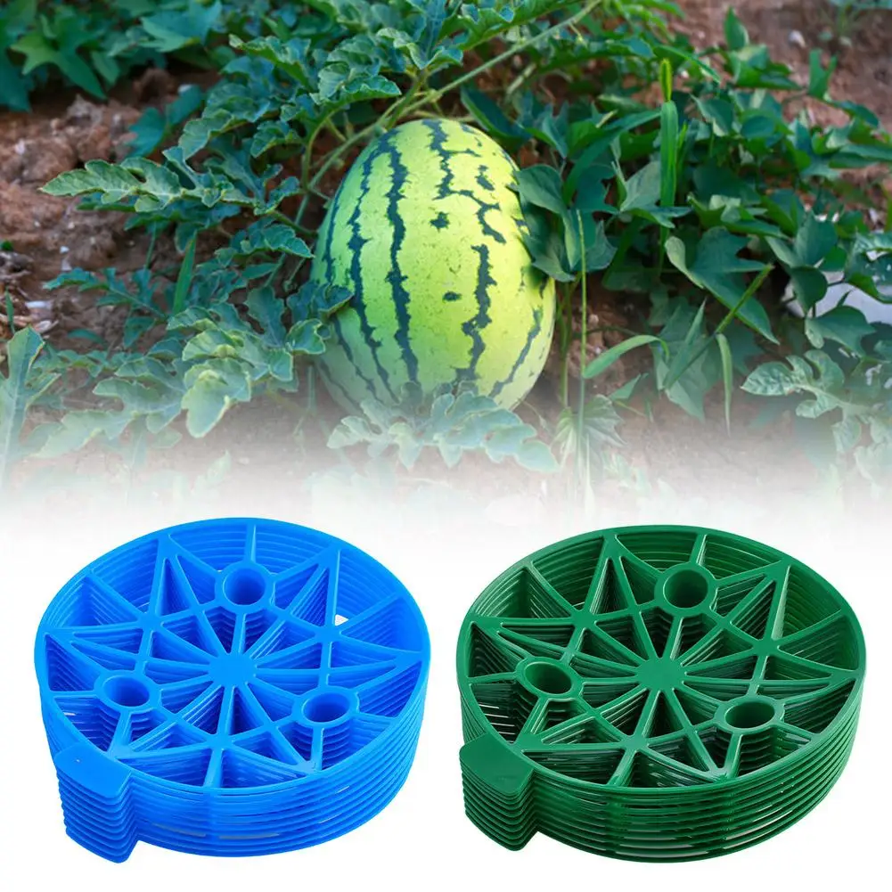 

10pcs Watermelon Holder Horticultural Fruit Tray Anti Decay Fixed Fruit Support Plastic Tray Holder Protective Vegetables F B6E8