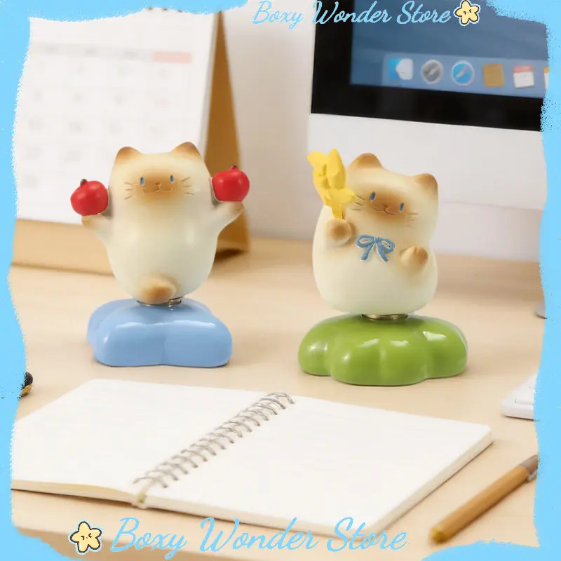 

New Cat PAI Spinning Mini Blind Box Stress Relief Fidget Figurine Office Desk Decor Ornament Gift For Girls Surprise Mystery Box