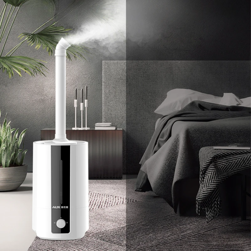 Увлажнитель воздуха большой емкости, напольный, четырехъядерный, система увлажнения с большим туманом, интеллектуальный увлажнитель с постоянной влажностью
