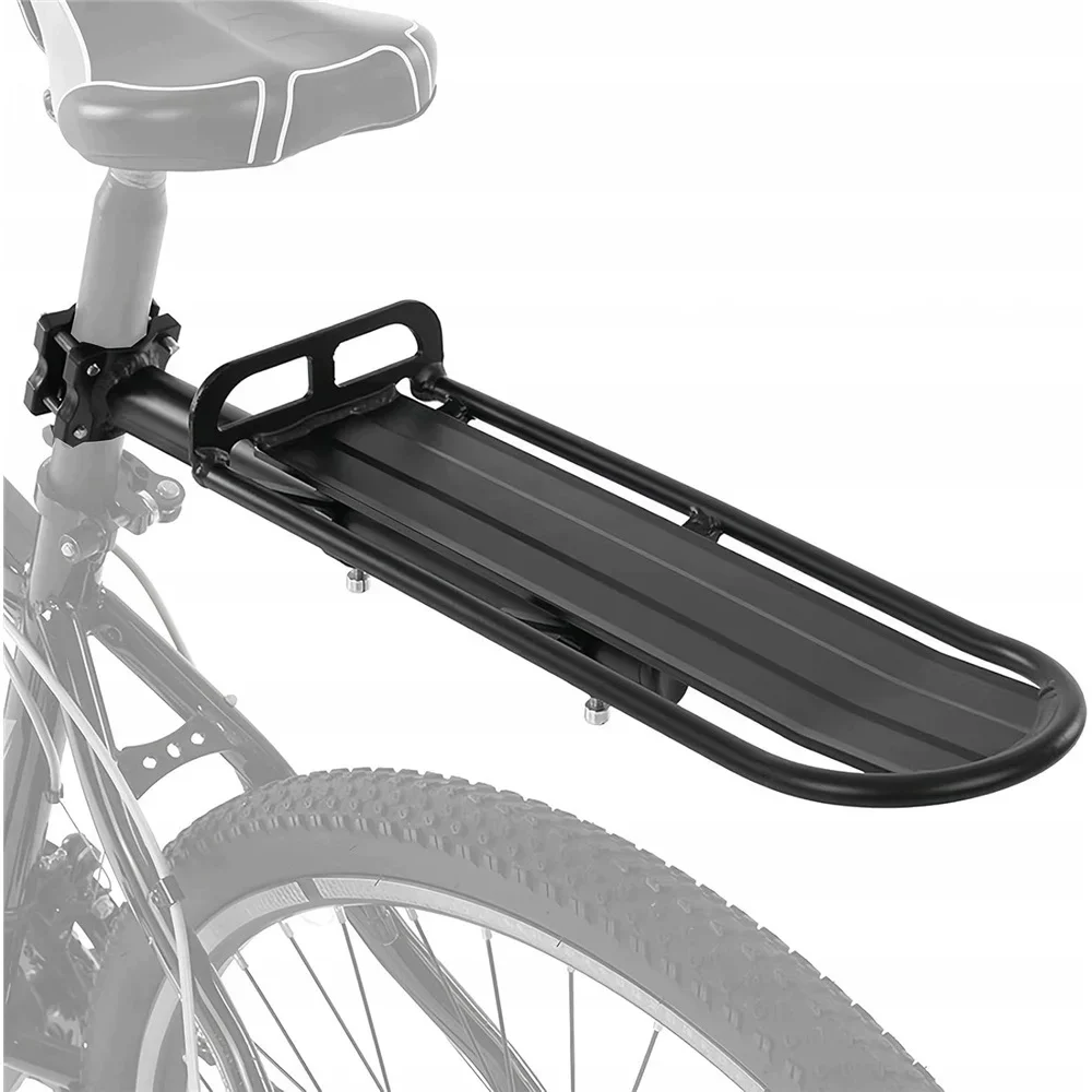 Versenkbare Aluminiumlegierung Fahrradhalterung Fahrrad-Rücksitzstütze Gepäckträger Fahrrad-Heckträger, verstellbar, für Mountainbike, Legierung, Gepäck, Lastenträger