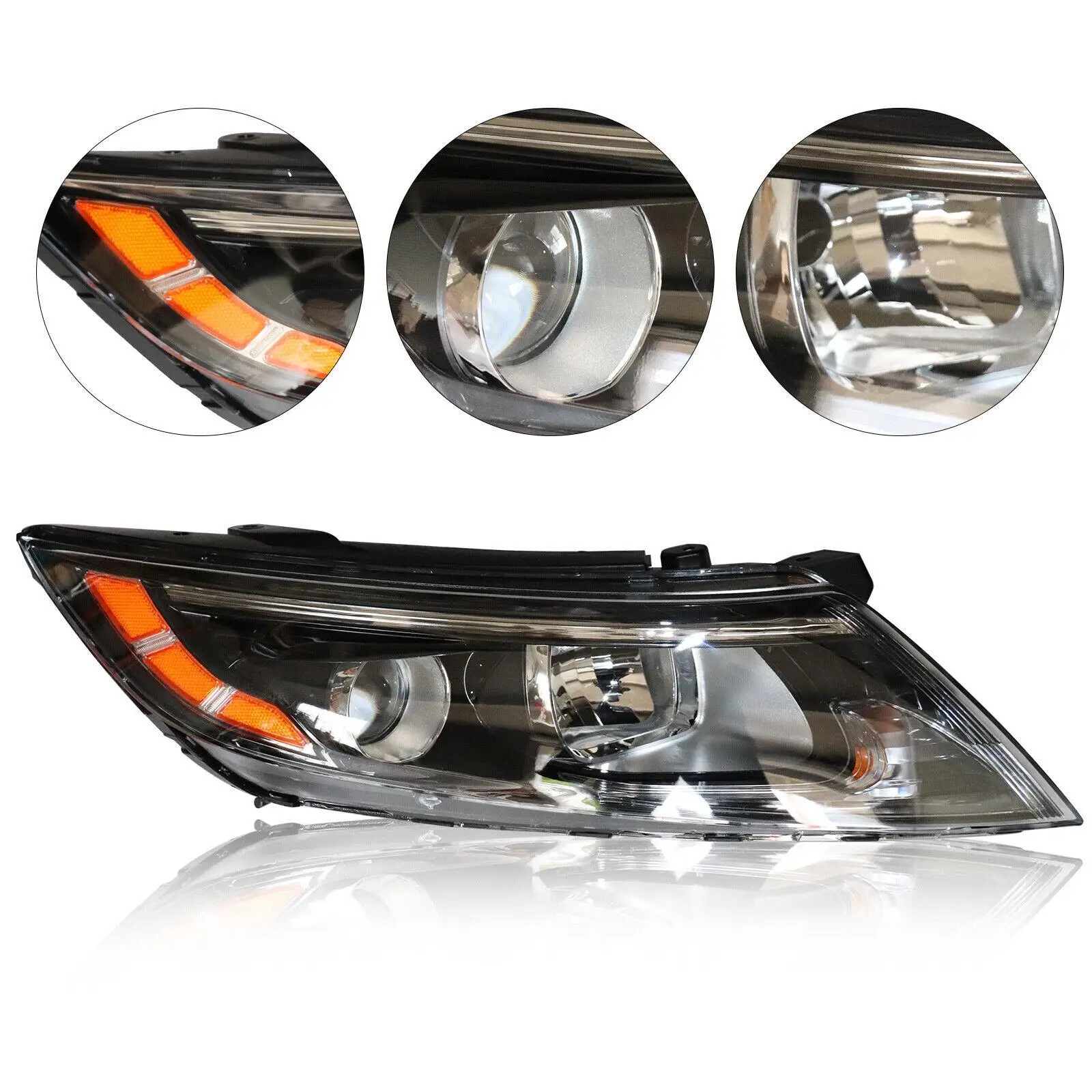 For Kia Optima 2014-2015 Halogen Headlight Headlamp Right Passenger RH Side USA