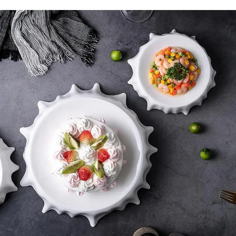 modern-white-irregular-plate-hotel-dim-sum-dessert-dinner-household-cutlery-set-cooking-dishes-kitchen-utensils-porcelain