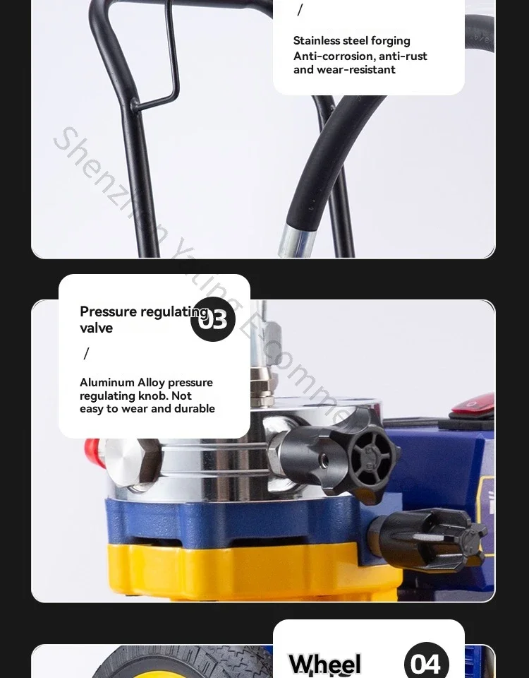 Spruzzatore di vernice airless in lattice Vernice speciale a stantuffo Macchina a spruzzo elettrica automatica per vernice airless ad alta pressione