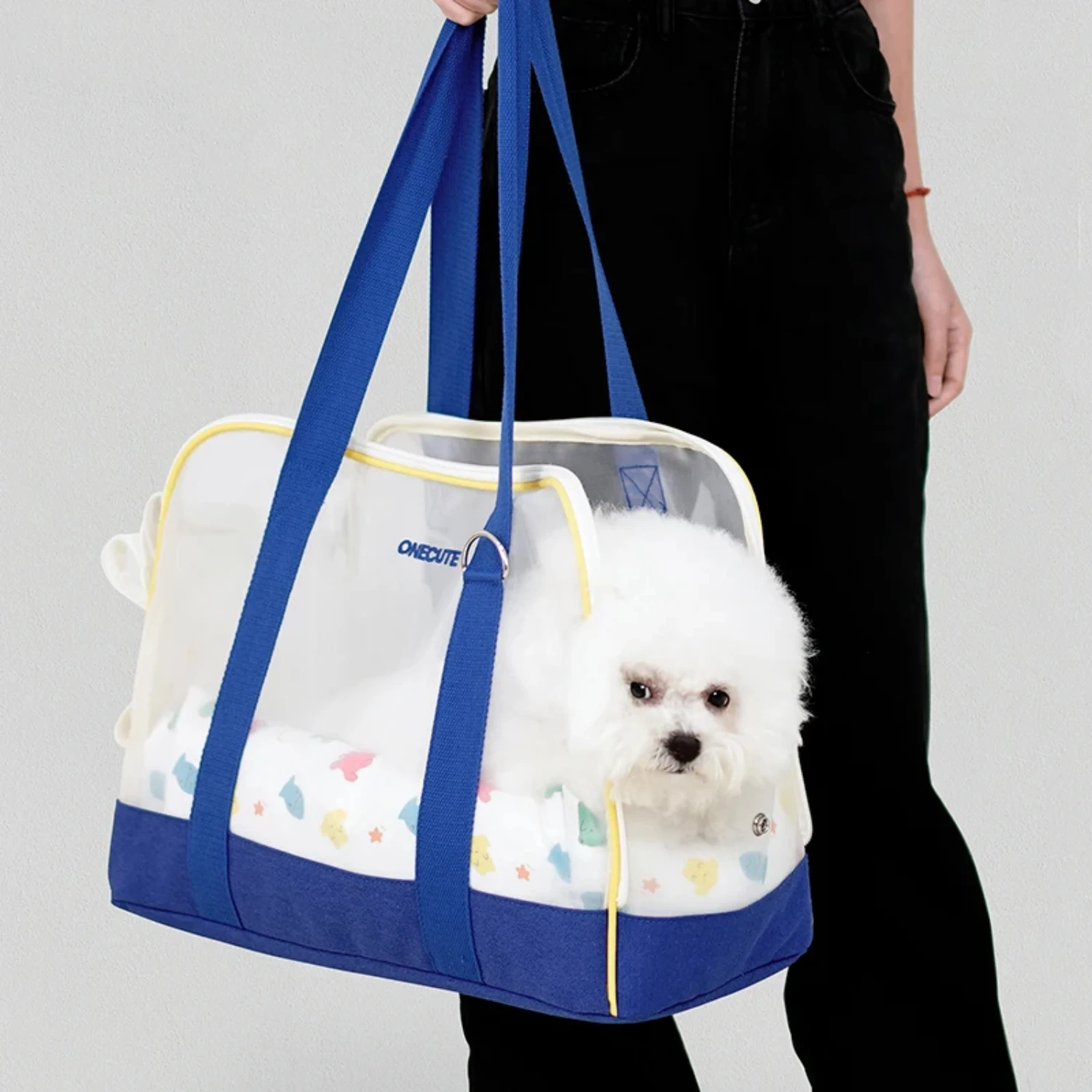 Comfortable Portable Breathable Pet Carrier Bag for Small Dogs and Cats - Pet Carrying Bag with Adjustable Straps and Mesh Windo