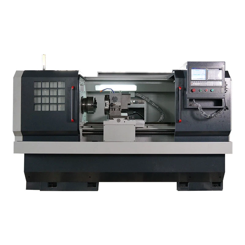 Universal Multifunction Precision Horizontal Flat Bed Ck6150x1500 Metal CNC Lathe Hine Turret With FANUC System