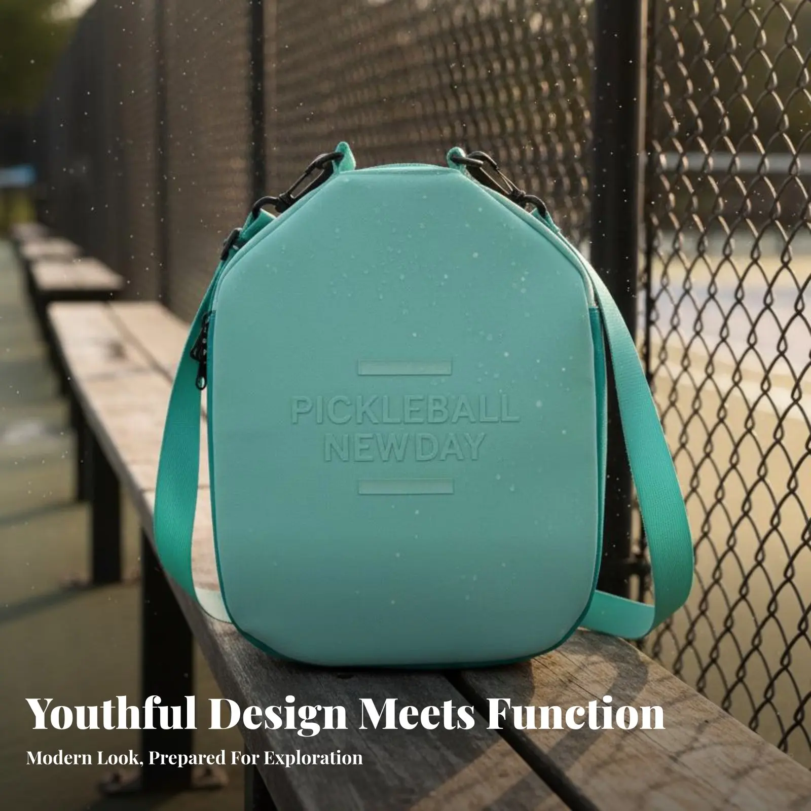 

Pickleball Paddle Bag Wear-Resistant Pickleball Paddle Case Sports Equipment Accessory Adjustable Strap Padded Protection