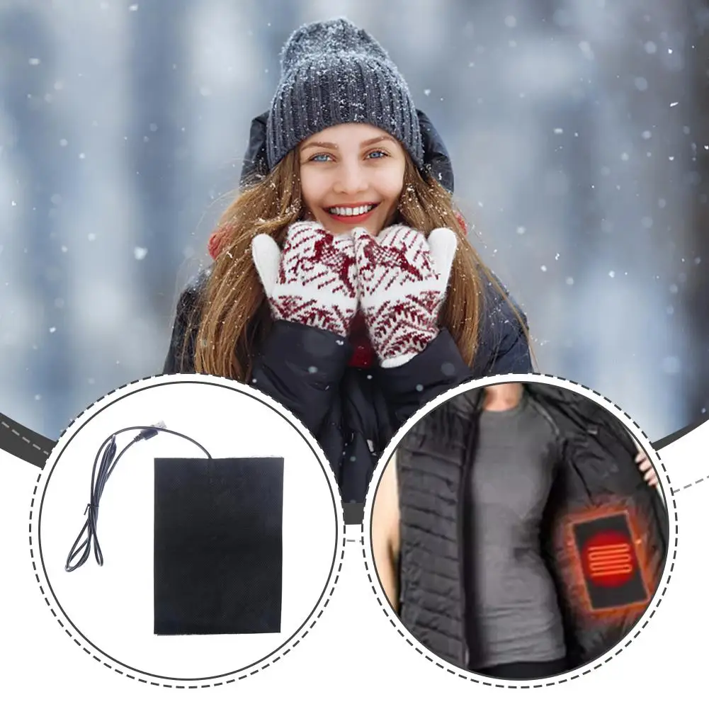 منصات ساخنة USB الخصر المحمية قابل للتعديل درجة الحرارة نيباد التدفئة منصات دافئة التدفئة للماء   ألياف الكربون #3