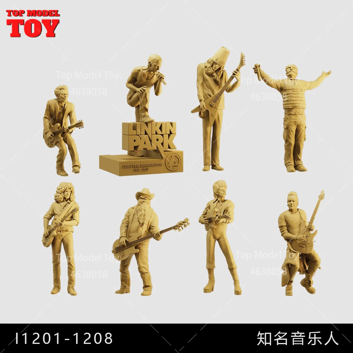 In Stock Unpainted Miniatures 1/64 1/43 Famous Musician Singer 3D Print Male Scene Figure Dolls Model For Cars Vehicles Toys