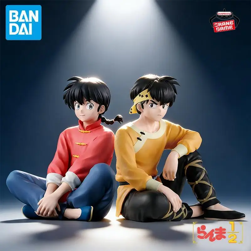En Stock Original BANDAI BANPRESTO Saotome Ranma Hibiki Ryoga PVC Personaje de Anime modelo colección decoración de escritorio juguetes regalos