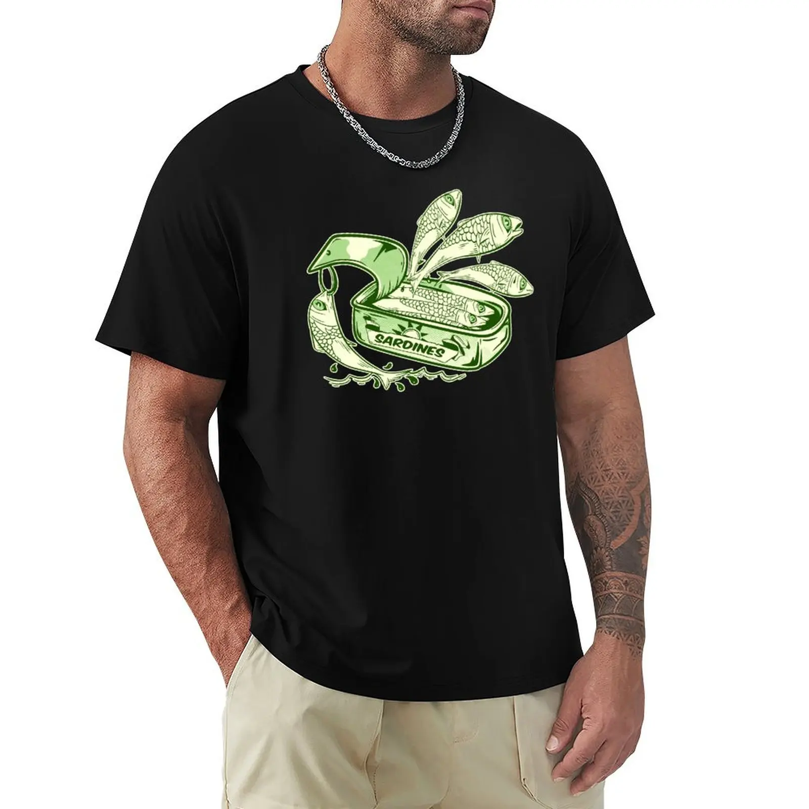 

Sardines escaping the tin T-Shirt man clothes valentines boutique clothes Anime t-shirt mens designer clothes