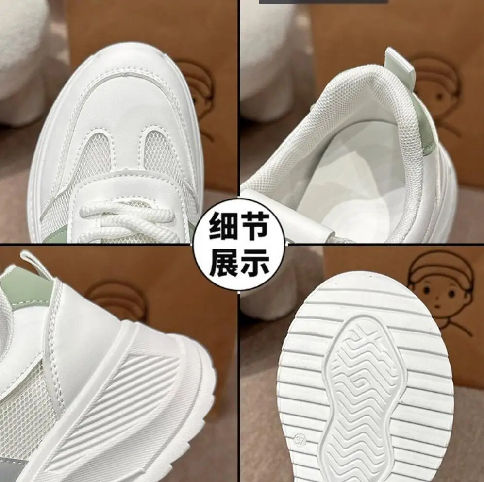 Sneakers alla moda con suola spessa Sneakers da donna comode e traspiranti con plateau vulcanizzate scarpe da corsa sportive per tutti i fiammiferi da donna