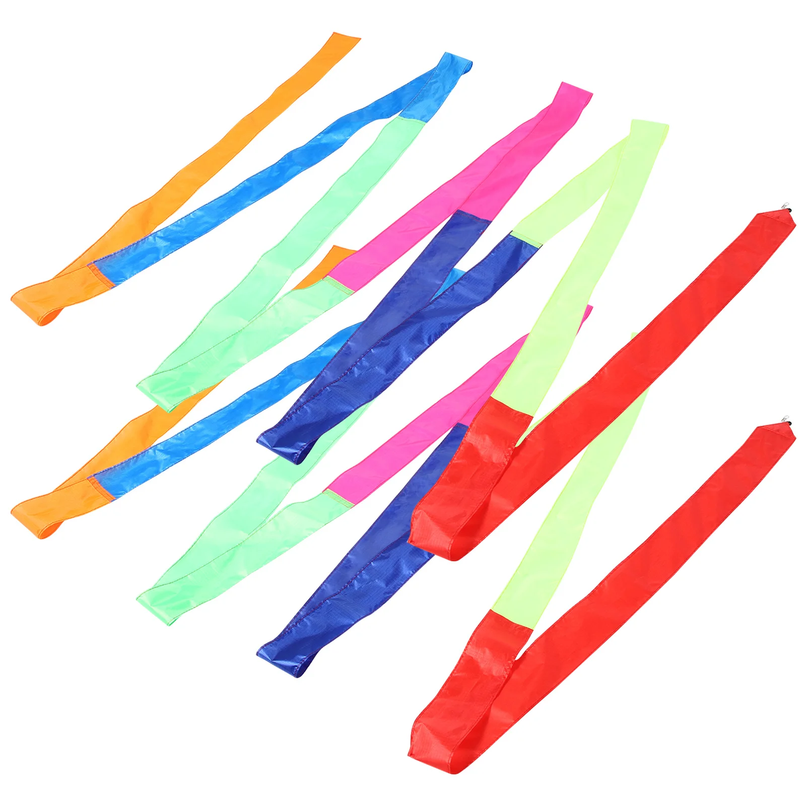 2pcs Kite Tails Rainbow Streamers Colorful Fabric Ribbon For Outdoor Kite Accessories Flying Decor Kids Adults Teens Garden Park