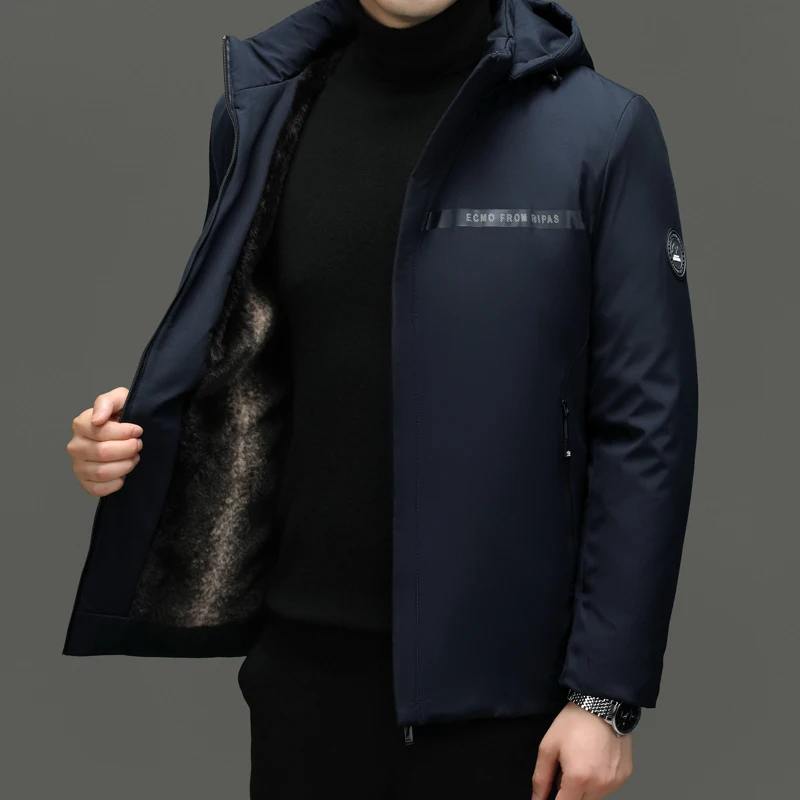 防風フード付きコットンジャケット,厚手とルーズ,ベルベット,カジュアル,冬