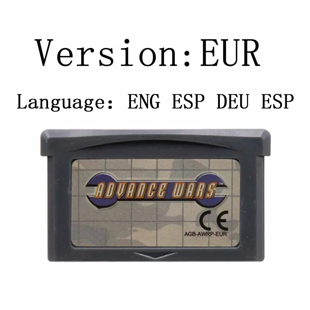 32 Bit Video Game Console Card GBA Game Cartridge Advance Wars Series Advance Wars 2 Black Hole Rising for GBA English Version