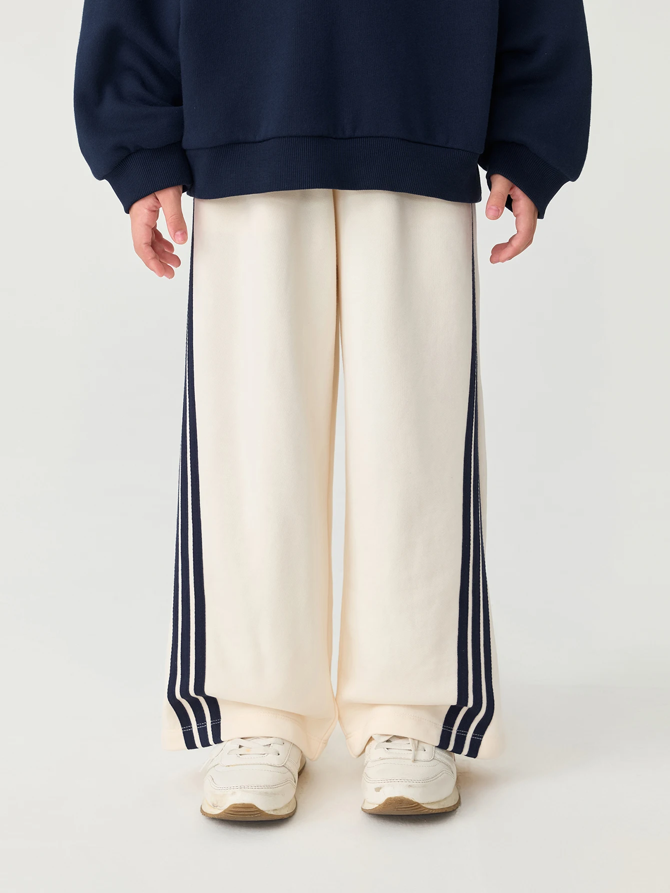 

MARC & JANIE Big Kids Girl Preppy Casual Striped Wide Leg Pants School Campus 551398