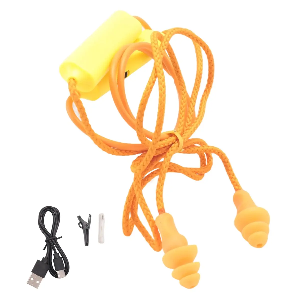 Ear Plugs Bluetooth Headset Noise Reduction Earphone for Work Hearing Chemical Fiber+Silica Gel Construction Site Earphones