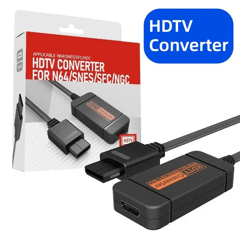 

N64 HDTV Converter Cable Adapter to HDMI Converter HDMI for Nintend 64 Gamecube SNES NGC Plug And Play Full Digital 720P