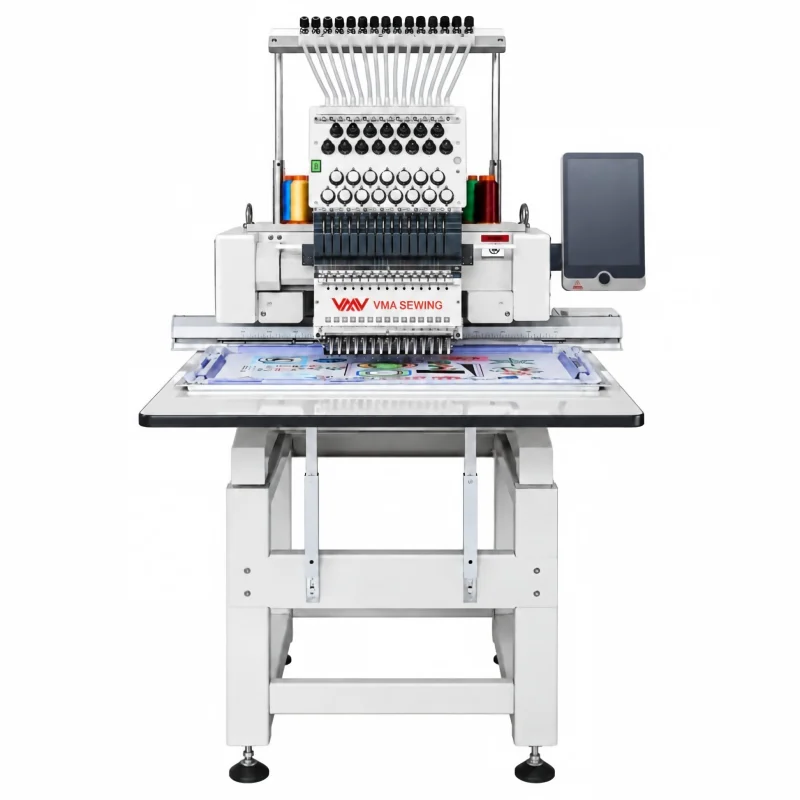 Hot Sale 400*600mm Single Head Embroidery Machine with Thread Lock System Sewing Machine for Cap T Shirt and Flat Fabric