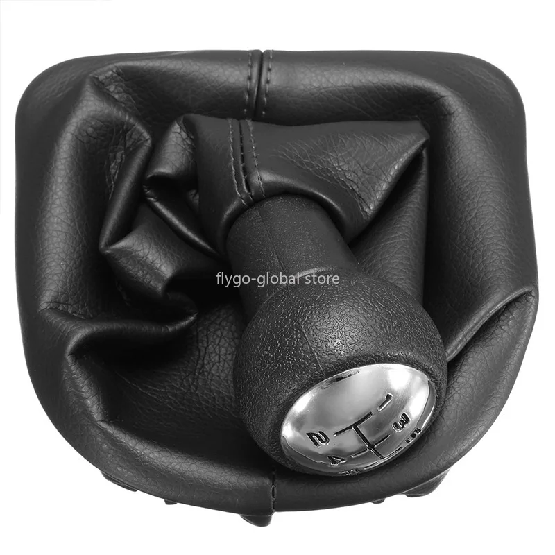 For Pe*ugeot 307 308cc  5-Speed Gear Shift Knob With Collar Gear Shift Lever Dust Anti-dust Cover Interior Parts