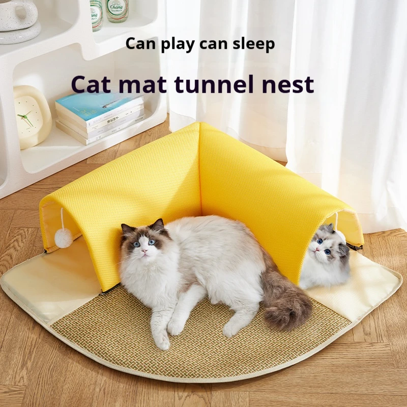 

Cat Tunnel Pet Cooler, One-Piece Oversized, Self-Service, Game Litter Box, Cute Cat House