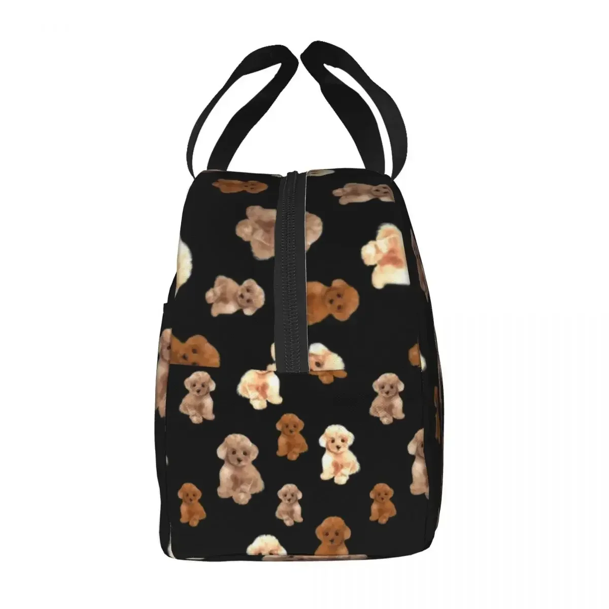 Teacup Poodle Dog Portable Lunch Box for Women Multifunction Pet Lover Thermal Cooler Food Insulated Lunch Bag Office Work