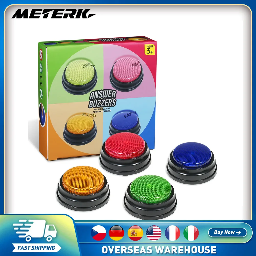 Why the 4Pcs Recordable Talking Button is the Perfect Answer Button for Kids and Educators