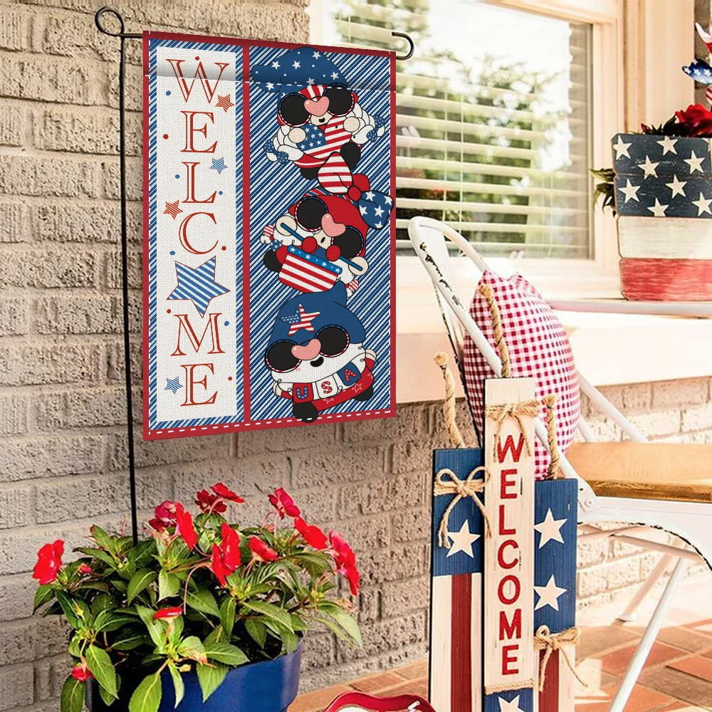 

4th of July Garden Flag Flags, Cool American Eagle, Patriotic Decoration, Holiday Yard, 4th of July