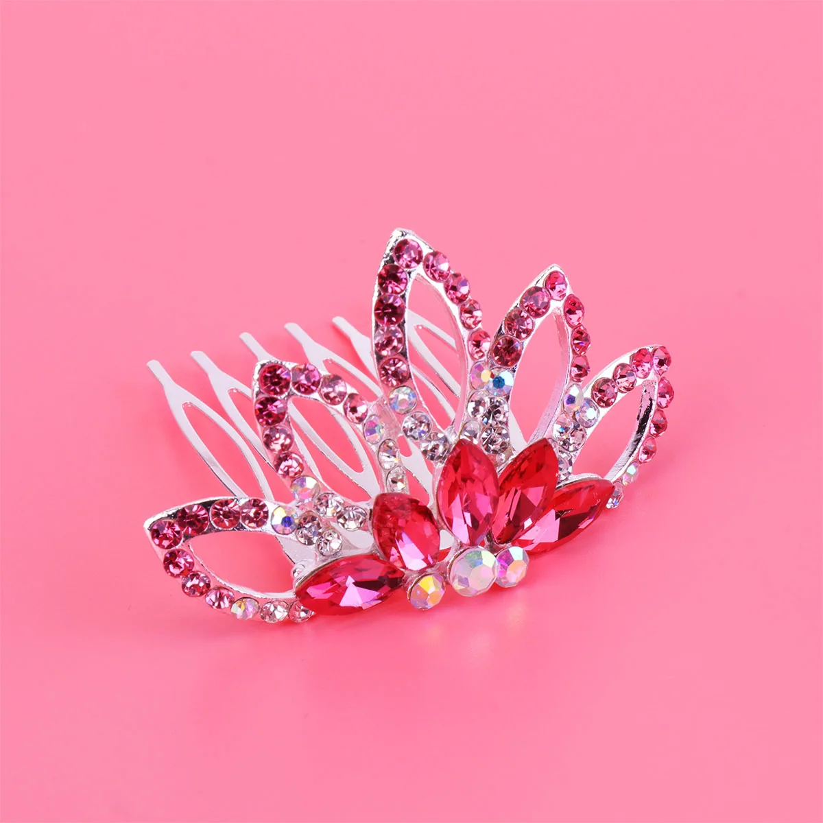 

1pc Bridal Hair Comb Wedding Accessories Women Crown Style Bridal Headdress Rhinestone Alloy For Bride Bridesmaid Prom Party