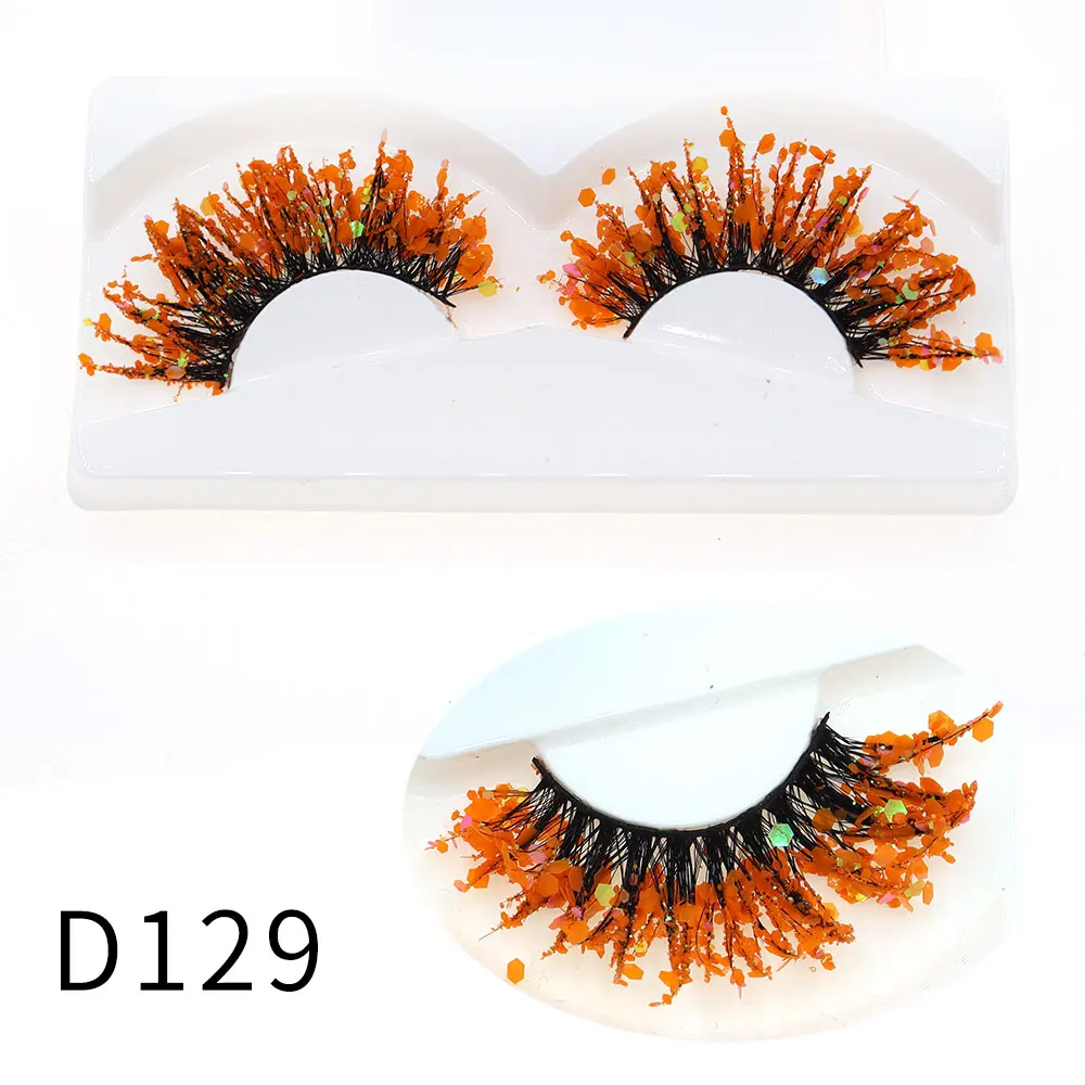 Halloween Style Dreamy Sequins Glitter False Eyelashes