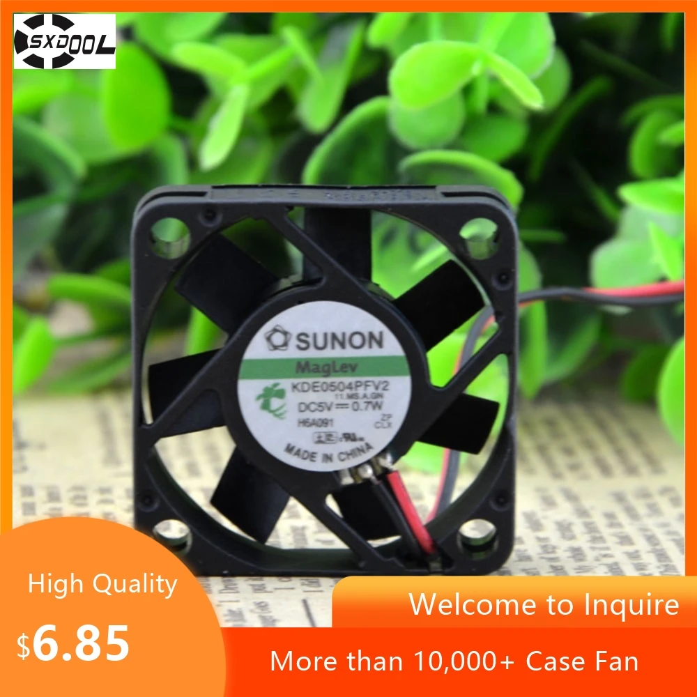 لـ Sunon 40mm 5V KDE0504PFV2 مروحة تبريد صامتة، 4 سم 4010، ضوضاء منخفضة، مروحة مدمجة