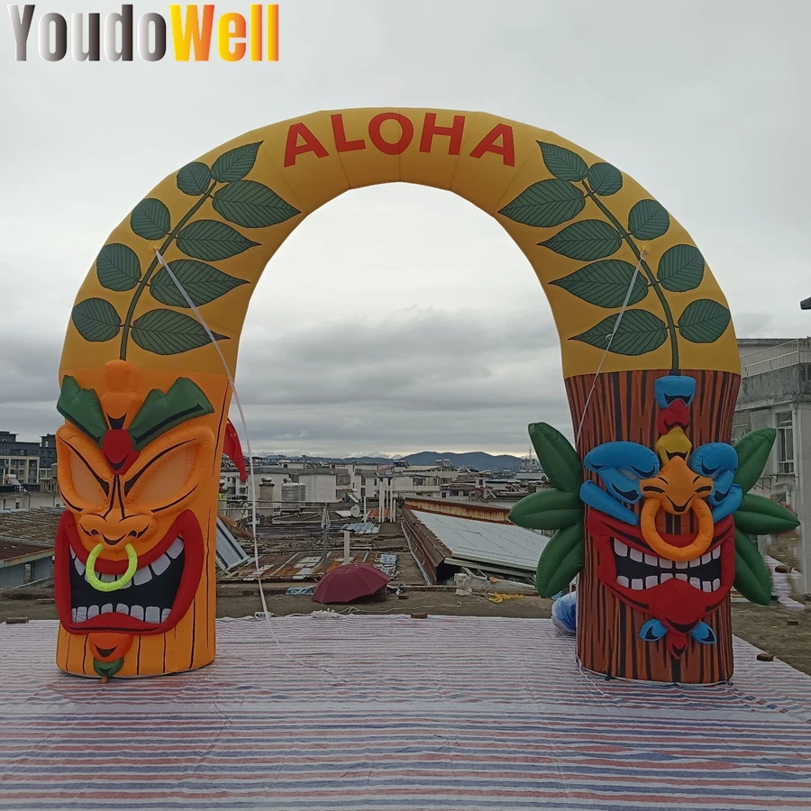 The Inflatable Plant Pier Arch Is Used For Activities When There Is A Face On Both Ends Of The Arch