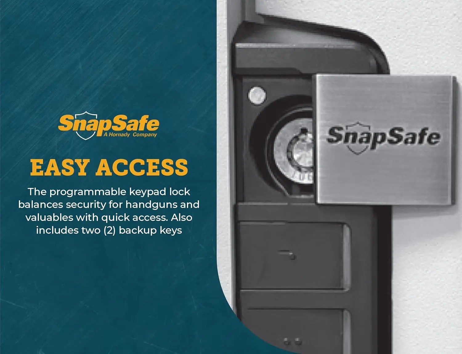 In Wall Gun Safe and Money Safe - Hidden Safe Provides Security for Your Firearms & Valuables, Keypad Entry
