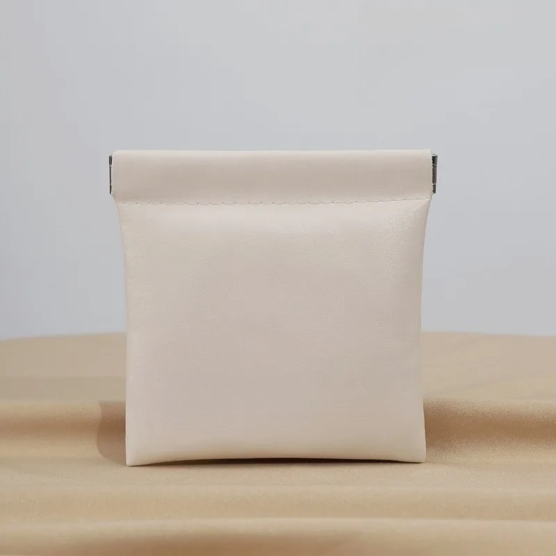 1Pc Auto Spring Closure Mini Storage Pouch Portable Organizer Bag For Earphone Cable Charger Power Bank