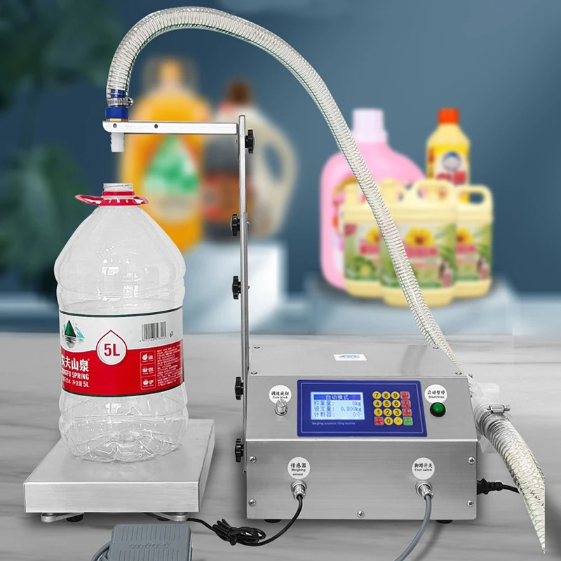 

CSY-L36 Large flow weighing type automatic quantitative liquid laundry detergent detergent cooking oil filling machine