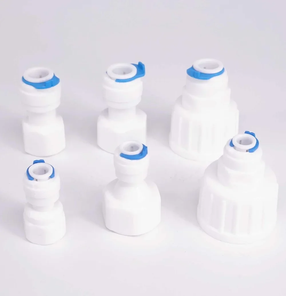 5 stücke Fit für 1/4 "3/8" OD Rohr Pushfit Zu BSP Weibliche Rohr Fitting Aquarium Umkehrosmose RO wasser Dispenser