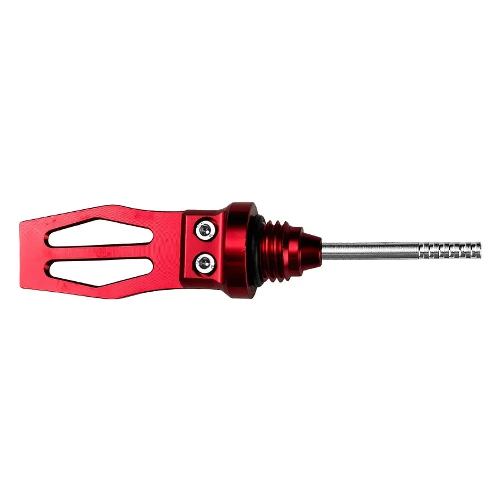 Black Engine Oil Gauge Aluminum Alloy Construction Racing Tools Motorcycle Modification Non-slip Design Performance Upgrades