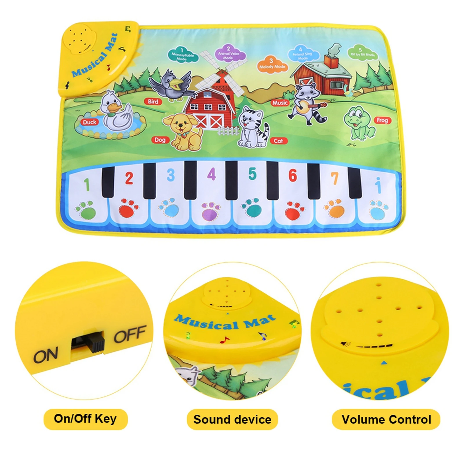 

Baby Music Carpet Baby Music Mat Children Crawling Piano Carpet Educational Musical Kids Gift Music Mat Baby Music Mat