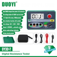 DUOYI DY30-2 DY30-1 Energy Vehicle Digital Insulation Resistance Tester 500V/1000V/2500V Non Earth Ground Resistance Tester 20GΩ