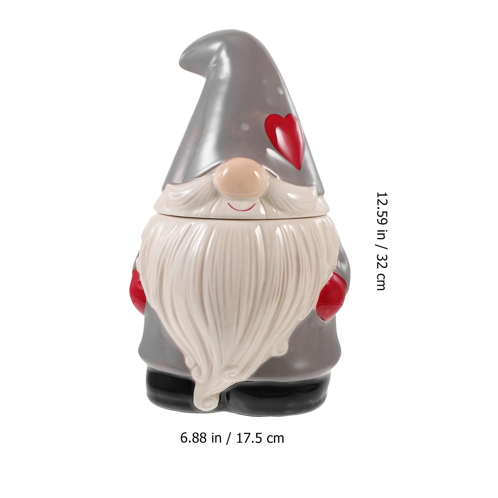 

Ceramic Candy Storage Jar Christmas Cartoon Santa Claus Lid Xmas Treat Canister Decorative Candy Container Xmas Storage Jar