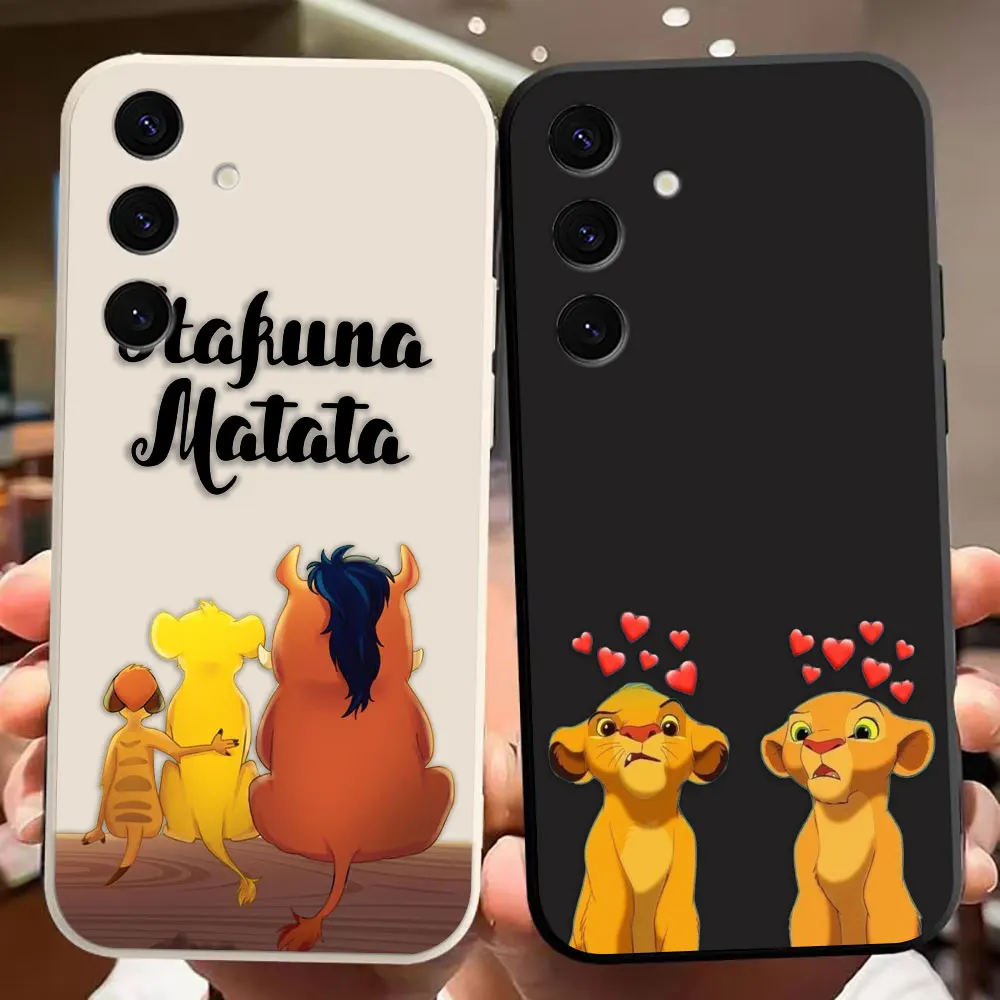 

The Lion King HAKUNA MATATA Phone Case For Samsung Galaxy S25 S24 S23 S22 S21 S20 FE S10 S30 S11 S11E PLUS ULTRA Silicone Case