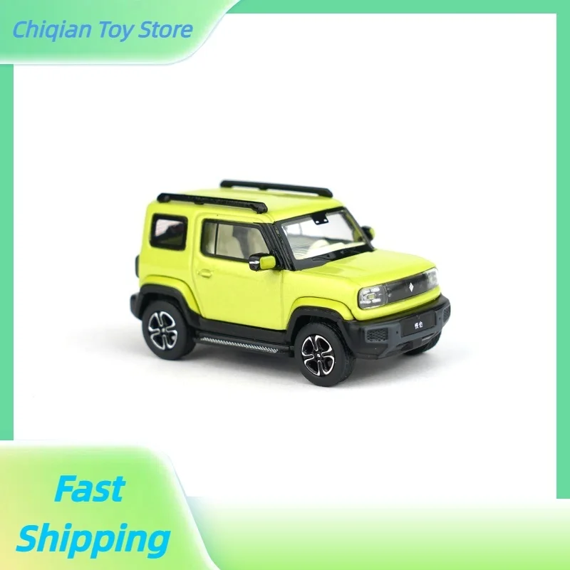 

Tuoyi XCARTOYS 1/64 модель автомобиля из сплава, игрушка Baojun Yueye-для раннего утро (зеленая), украшение для рабочего стола, детская игрушка на складе на день рождения
