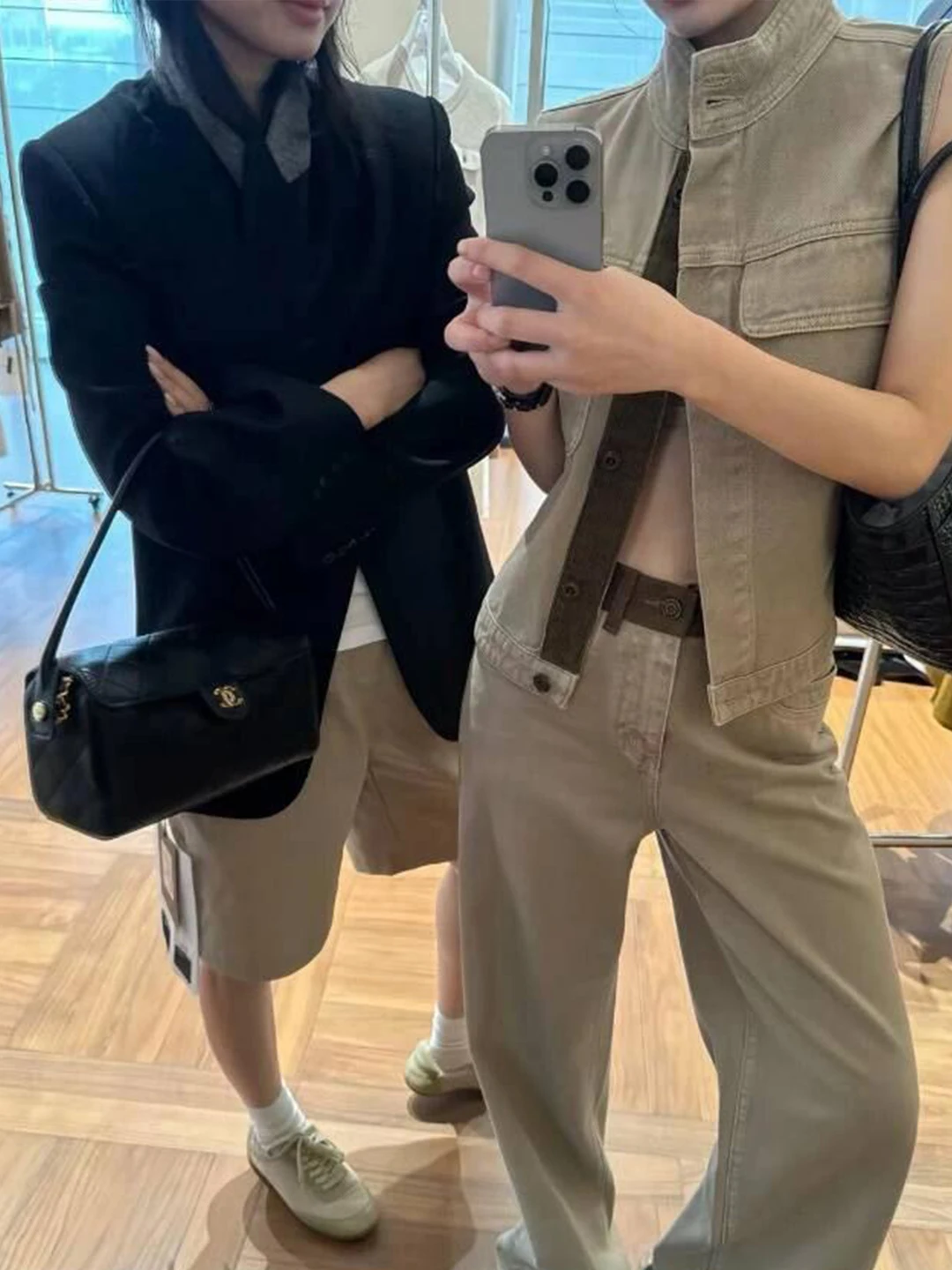 Fashionable Layered Sleeveless Vest Set Women's Autumn 2026 Old Money Style Long Pants Two-Piece Suit Casual Wear Work Outfit