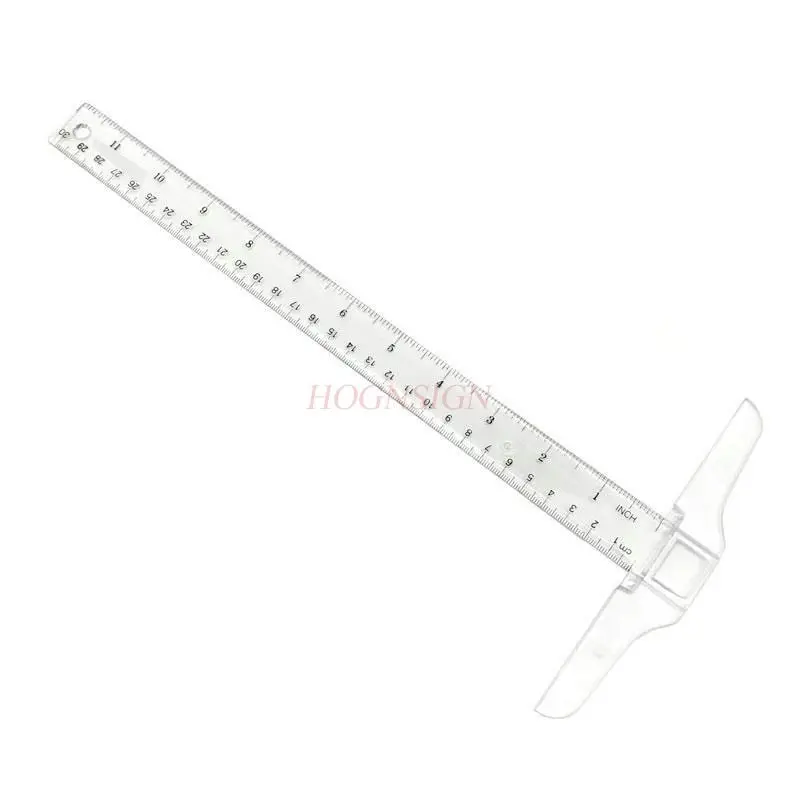 

1pcs Thickened ruler for drawing and measuring, long ruler for elementary school students' drawing, ruler