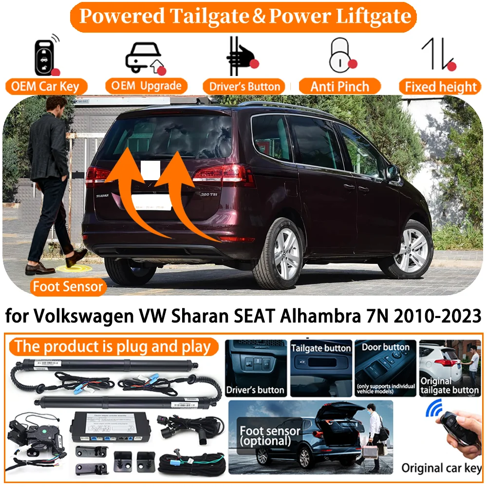 

Car Powered Tailgate system for Volkswagen VW Sharan SEAT Alhambra 7N 2010-2023 Automatic Electric Power Tailgate Strut kit
